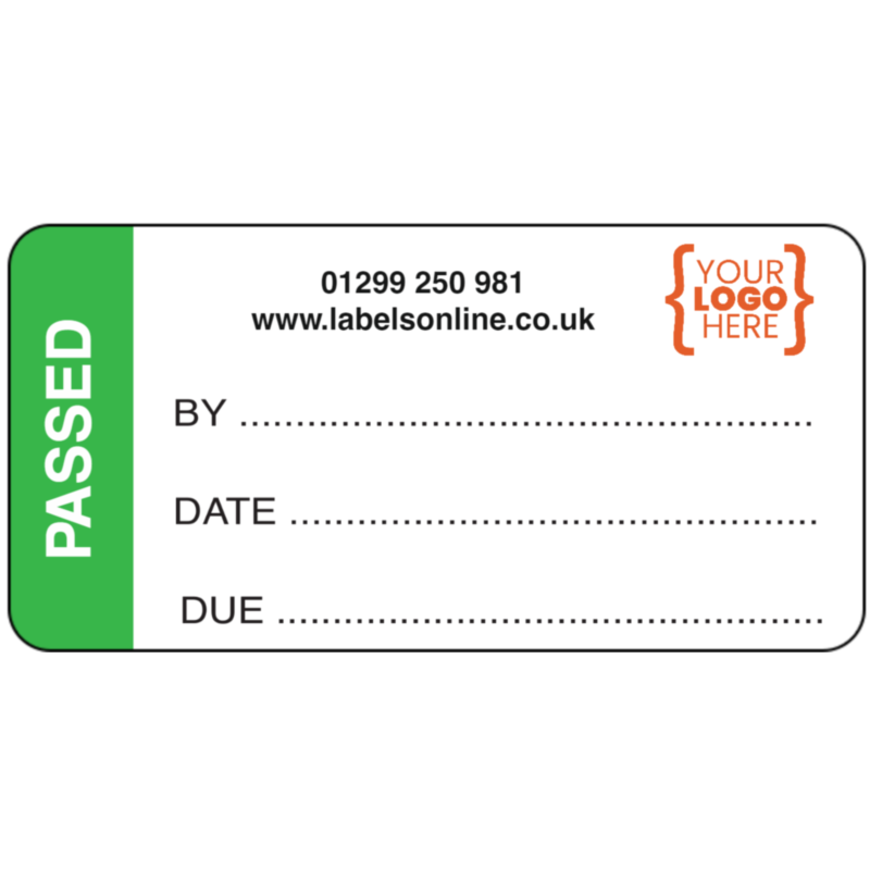 Custom Passed Labels 50x25mm Labels Online