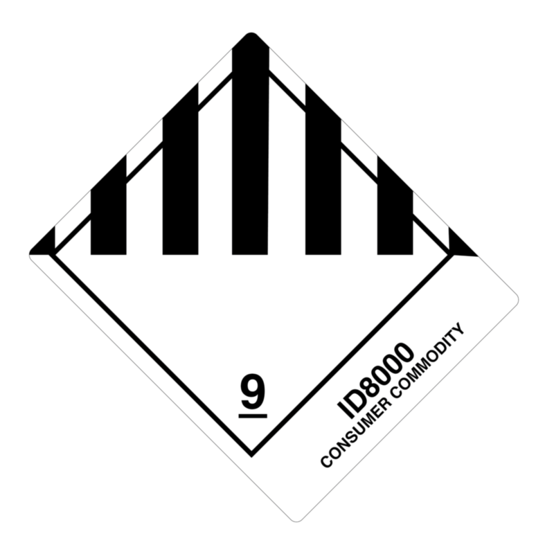 Class 9 ID8000 Consumer Commodity Label 100x120mm Labels Online