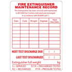 Personalised Fire Extinguisher Maintenance Labels X Mm Labels Online