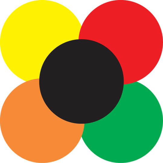 Colour-Coded Dot Labels