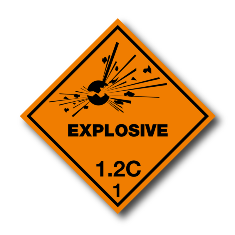 Explosive 1.2C Labels | Labels Online