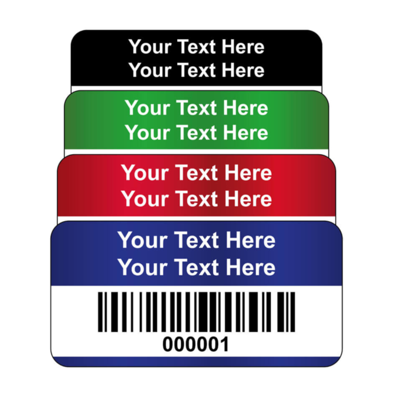 Destructible Vinyl Asset Labels Barcode 40x20mm | Labels Online