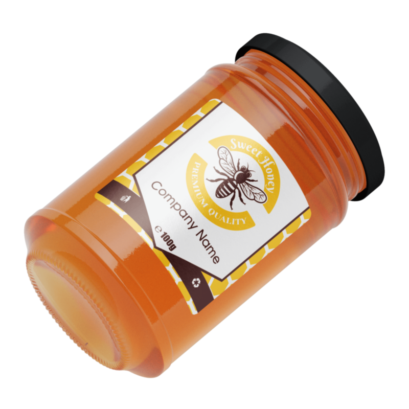 Personalised Sweet Honey Jar Labels 50x50mm | Labels Online