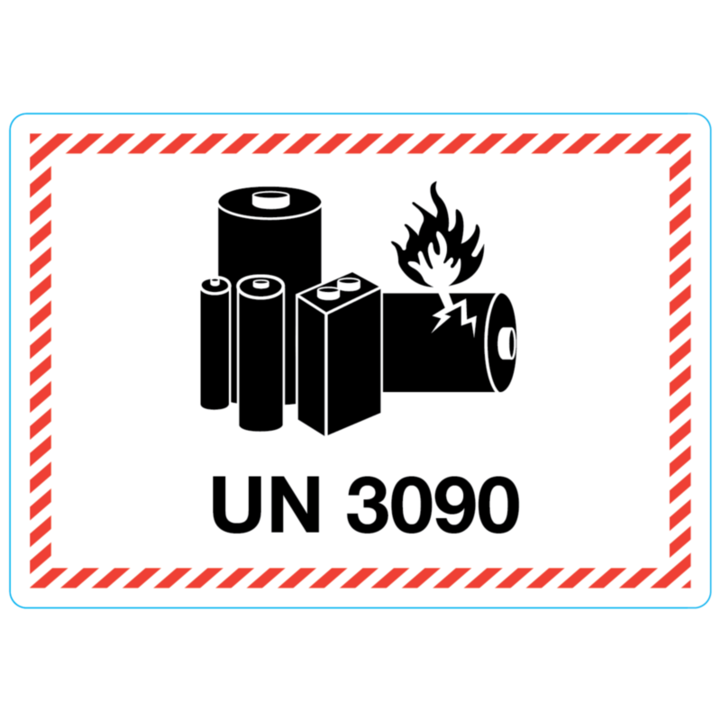 UN 3090 Lithium Battery Labels 105x74mm | Labels Online