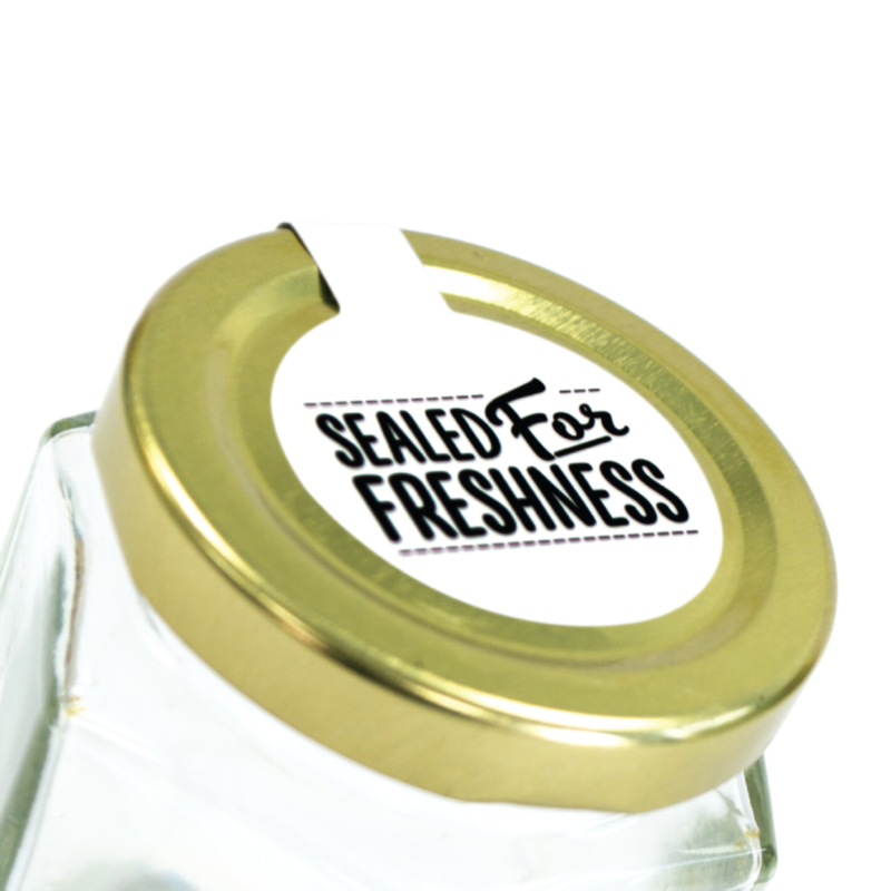 Sealed For Freshness Jar Seal Labels 35x90mm | Labels Online