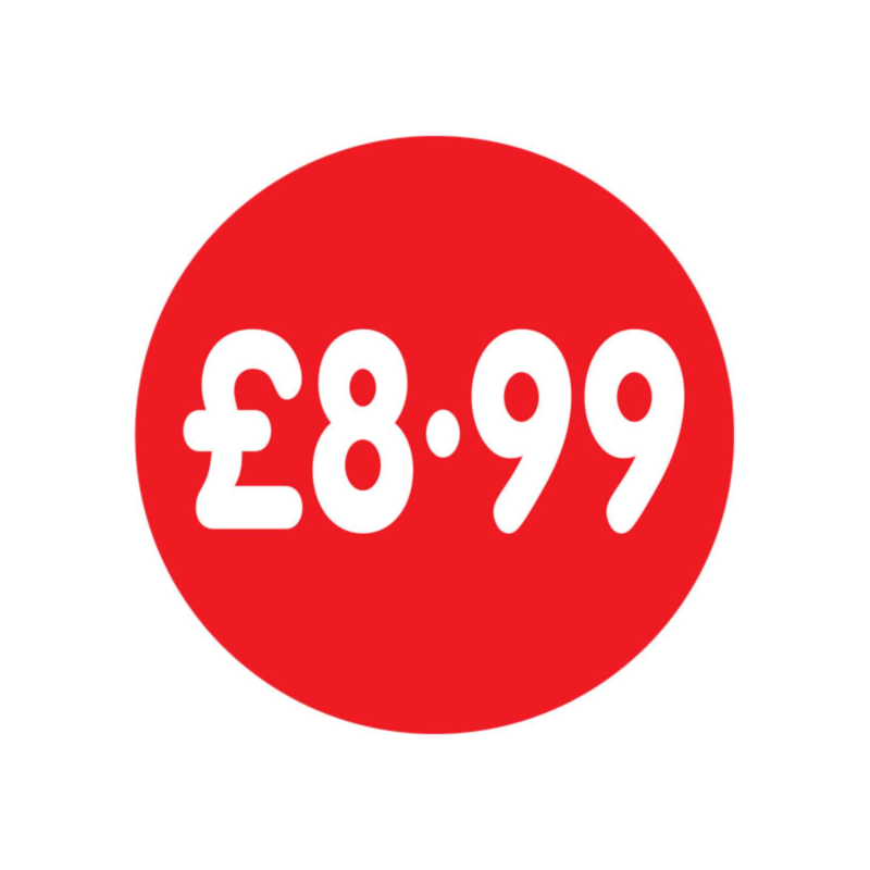 £8.99 Price Labels 50mm Permanent | Labels Online