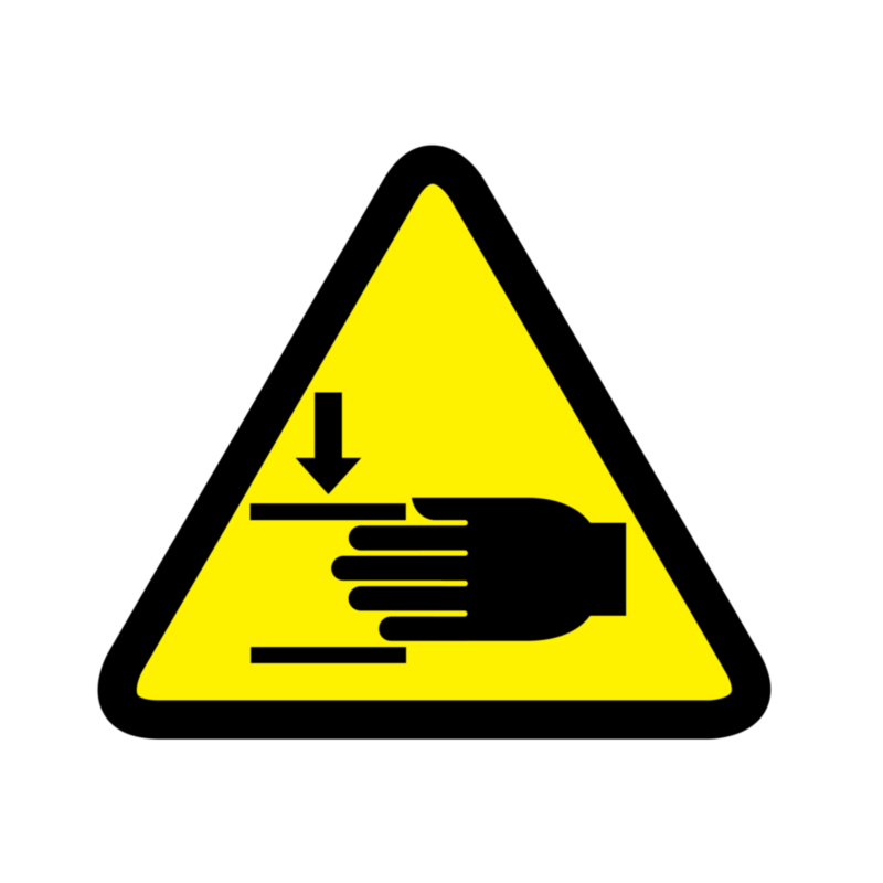Crushing of Hands Warning Labels | Labels Online