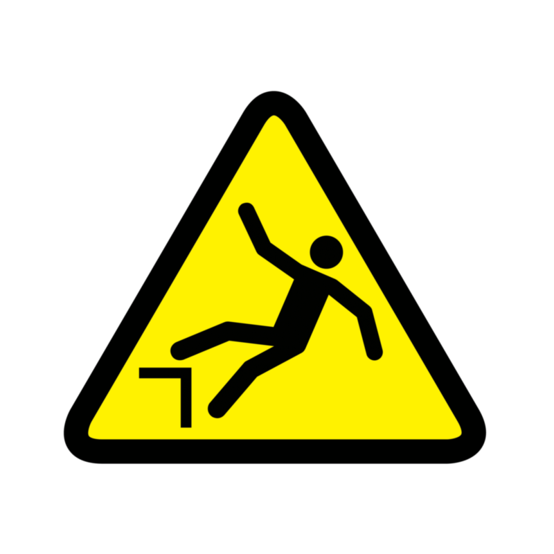 Drop or Fall Hazard Warning Labels | Labels Online