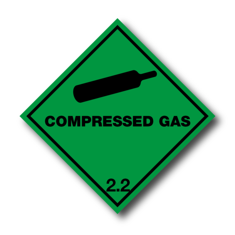 Compressed Gas 2.2 Labels 100x100mm | Labels Online