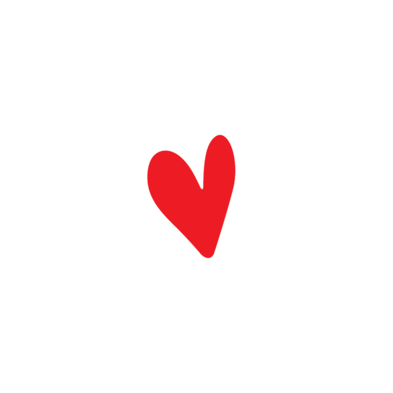 Red Heart Stickers 5x7mm | Labels Online