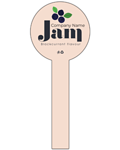 Personalised Blackcurrant Flavour Jam Jar Seal Labels