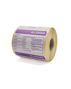 Combined Food Prep / Allergen Labels 76x51mm
