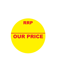 RRP / Our Price Stickers 30mm