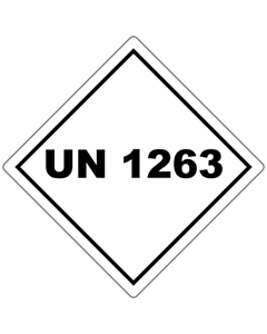 UN 1263 Labels 100x100mm