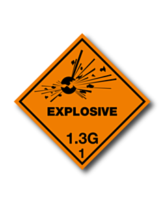 Explosive 1.3G Labels