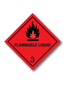 Flammable Liquid 3 Labels and Placards