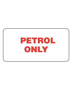 Petrol Only Labels