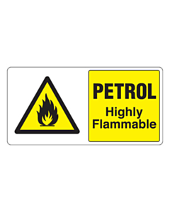 Petrol Highly Flammable Labels