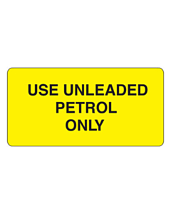 Use Unleaded Petrol Only Labels