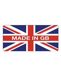 Made in GB Stickers 25x15mm