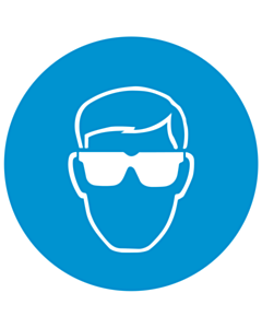 Opaque Eye Protection Must Be Worn Labels 100mm