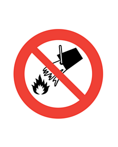 Do Not Extinguish With Water Labels 100mm