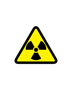 Radioactive Material or Ionizing Radiation Labels 25x25mm