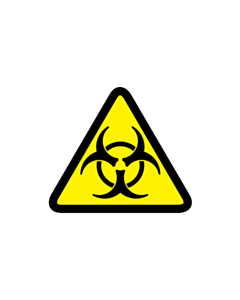 Biological Hazard Labels 25x25mm