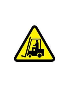 Forklift Truck and Other Industrial Vehicles Warning Labels 25x25mm