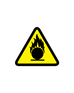 Oxidizing Substance Warning Labels 25x25mm