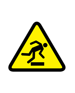 Floor-Level Obstacle Warning Labels 50x50mm