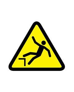 Drop or Fall Hazard Labels 50x50mm