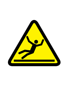 Slippery Surface Warning Labels 50x50mm