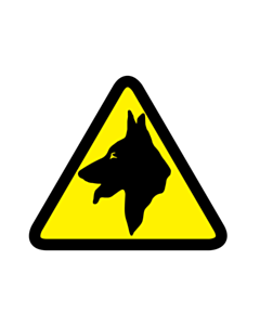 Guard Dog Warning Labels 50x50mm