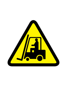 Forklift Truck and Other Industrial Vehicles Warning Labels 50x50mm