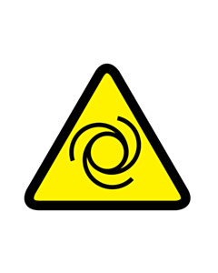 Automatic Start-Up Warning Labels 50x50mm