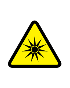 Optical Radiation Warning Labels 50x50mm