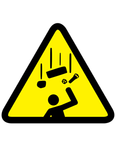 Falling Parts Warning Labels 100x100mm