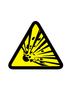 Explosive Materials Warning Labels