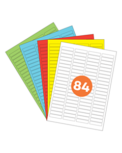 A4 Label Sheets 84 Labels Per Sheet 46x11mm