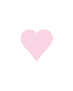 Pink Heart Stickers 15x15mm