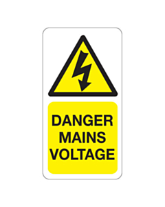 Danger Mains Voltage Labels