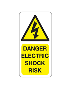 Danger Electric Shock Risk Labels