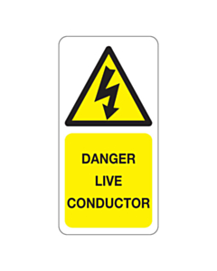 Danger Live Conductor Labels