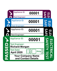 Personalised 4th/5th Edition PAT Test Labels 50x25mm
