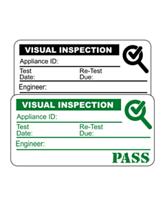 Visual Inspection Labels 50x25mm