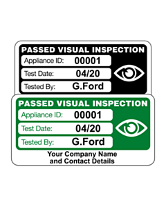 Personalised 4th Edition Visual Inspection Labels 50x25mm