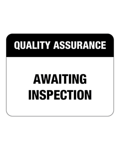 Quality Assurance Awaiting Inspection Labels 43x33mm