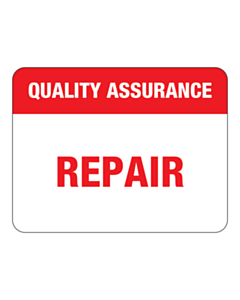 Quality Assurance Repair Labels 43x33mm