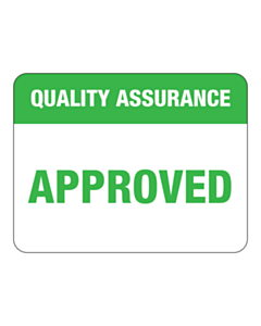 Quality Assurance Approved Labels 43x33mm